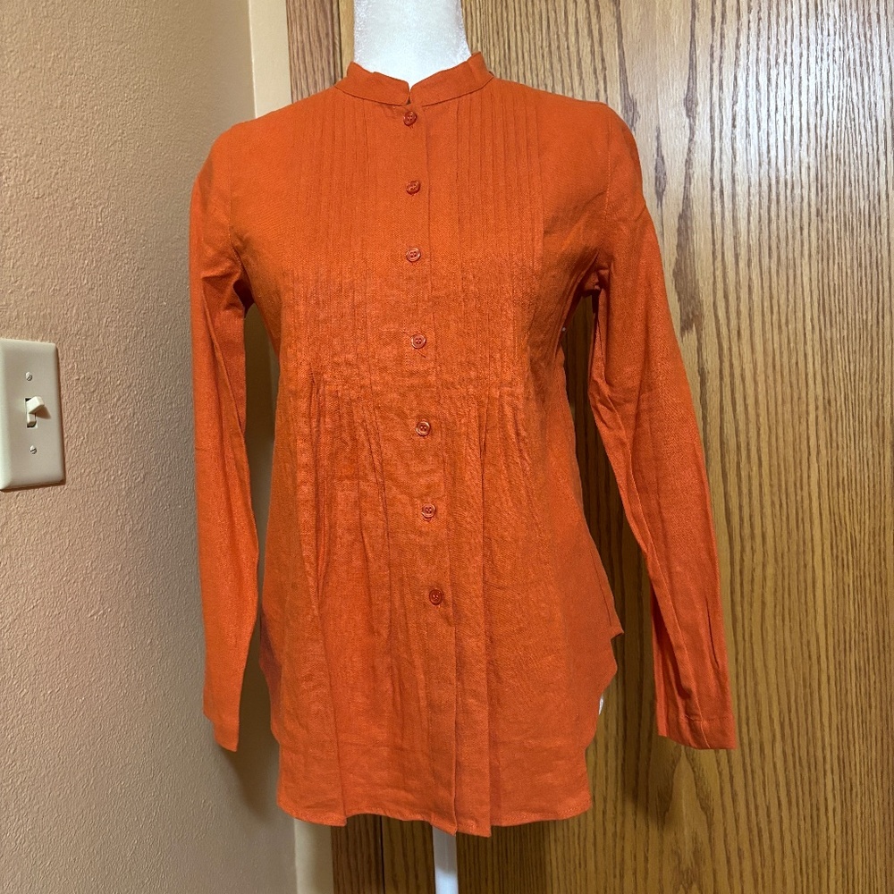 Chadwick's ladies PS button front long sleeve top